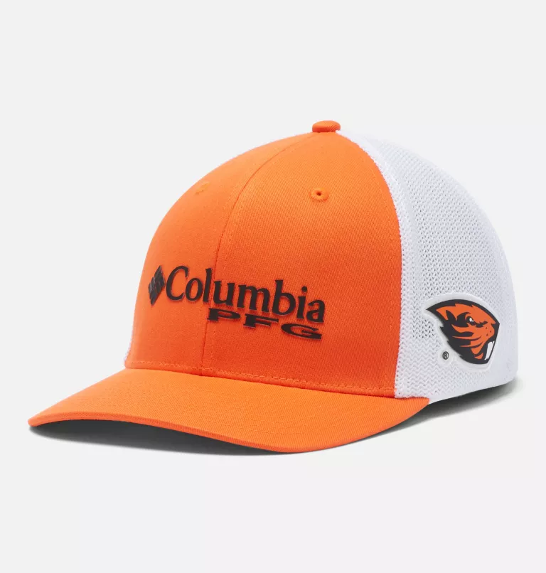 PFG Mesh Snap Back™ Ball Cap - Oregon State OSU - Tangy Orange