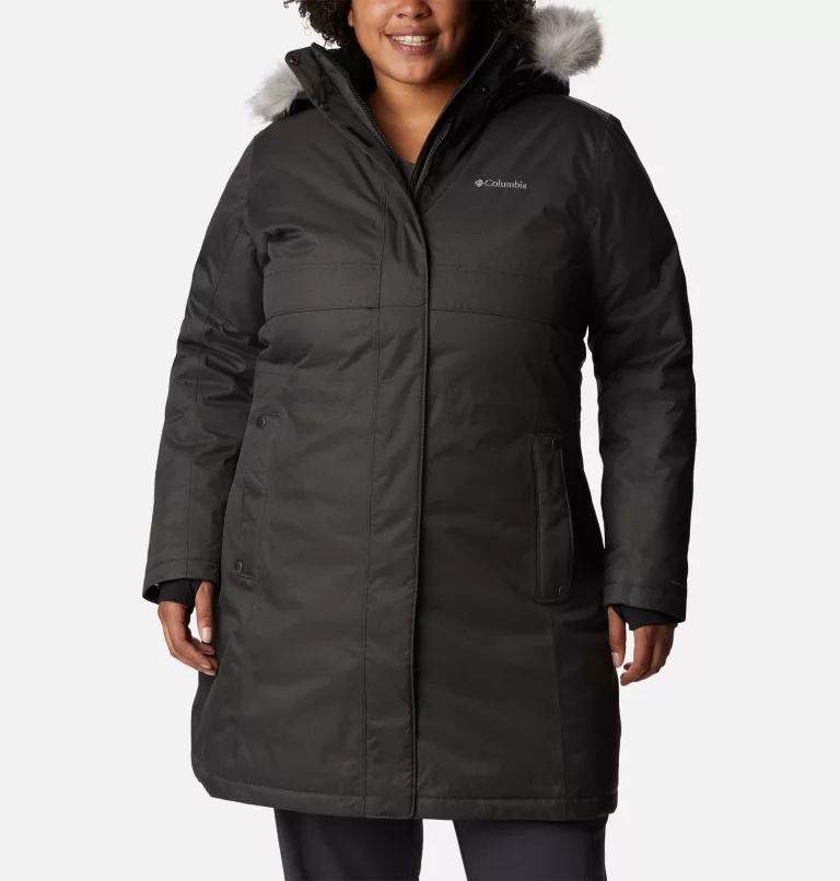 Women's Apres Arson™ Winter Long Down Jacket - Plus Size Black