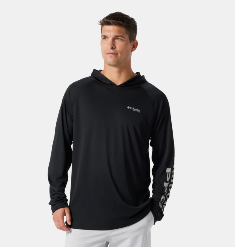 Men’s PFG Terminal Tackle™ Hoodie Black,Cool Grey Logo