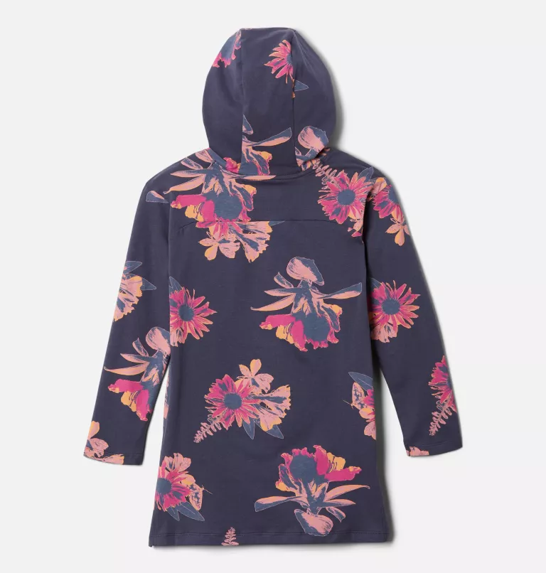 Girls' Columbia Lodge™ Hooded Printed Tunic Nocturnal Staycation