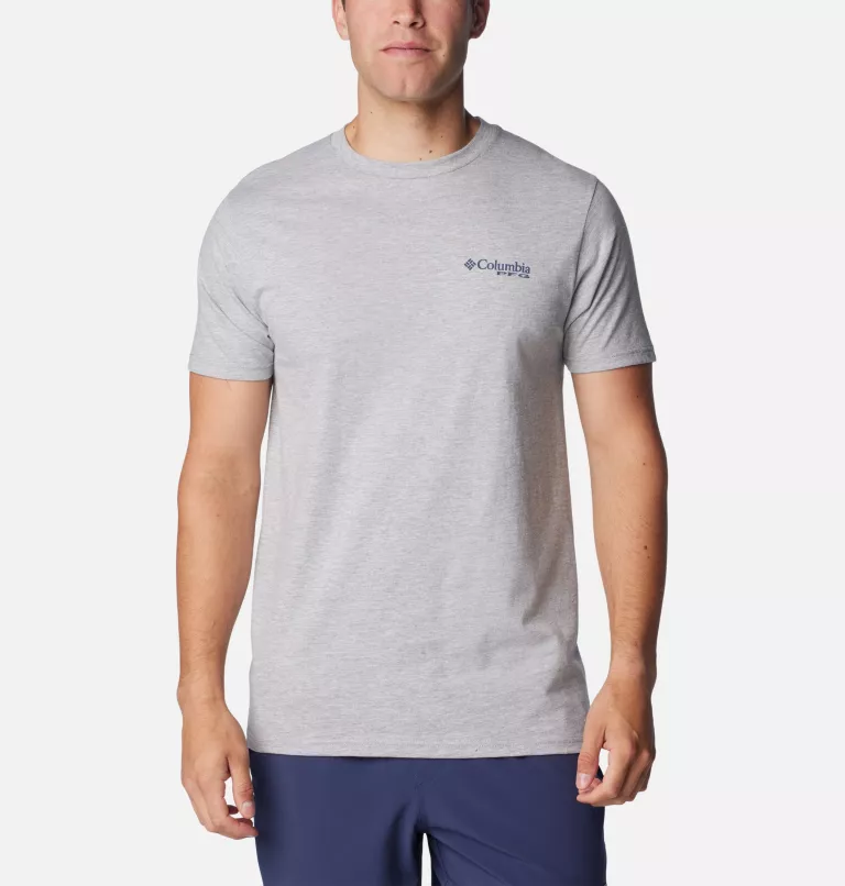 Men's PFG Constant Graphic T-Shirt Grey Heather