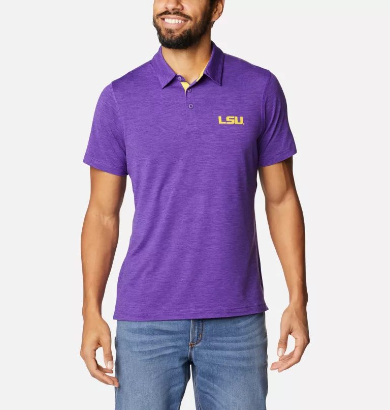 Men's Collegiate Tech Trail™ Polo - LSU LSU - Vivid Purple