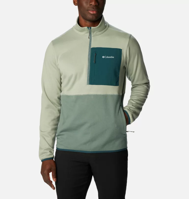 Men's Columbia Hike™ Half Zip Pullover Niagara,Metal
