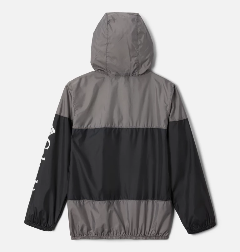 Kids' Flash Challenger™ Windbreaker Jacket Black,City Grey