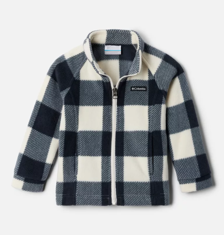 Girls’ Toddler Benton Springs™ II Printed Fleece Jacket Chalk Check