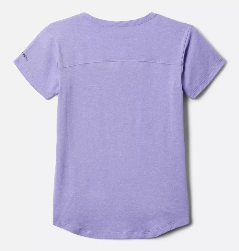 Girls' Tech Trail™ T-Shirt Morning Mist Hthr,Paisley Purple Hthr