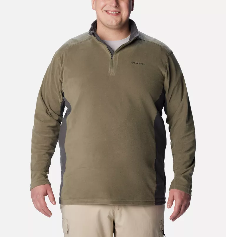 Men's Klamath Range™ II Half Zip Fleece Pullover - Big Stone Green,Shark