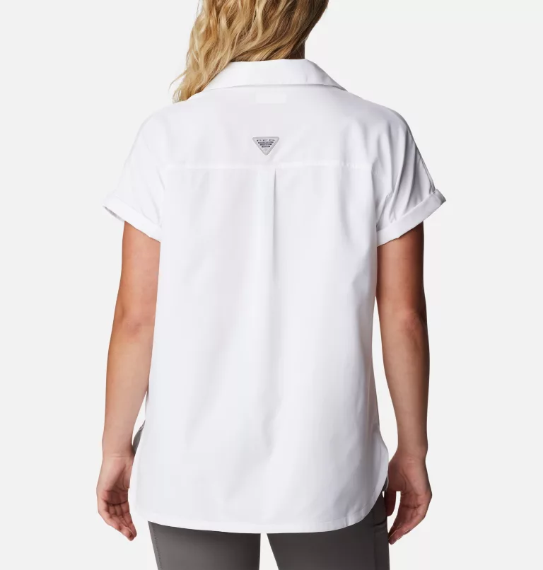 Women's PFG Sun Drifter™ Woven Short Sleeve Shirt White