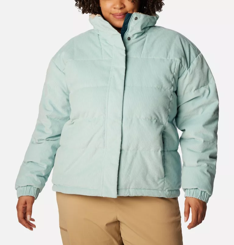 Women's Corduroy Ruby Falls™ Novelty Jacket - Plus Size Aqua Haze Corduroy