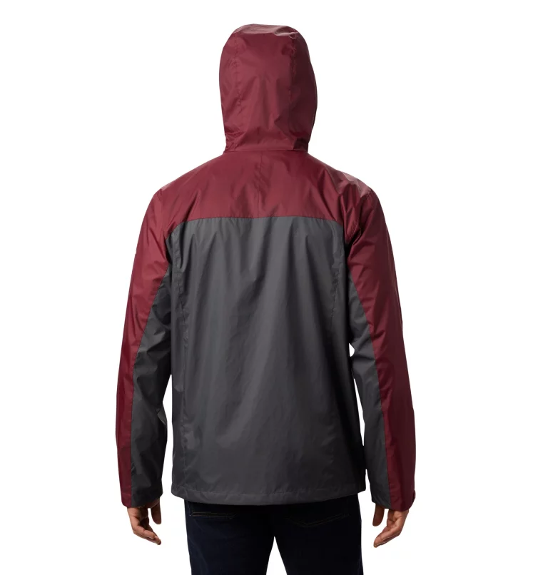 Men's Collegiate Glennaker Storm™ Rain Jacket - Texas A&M TAM - Deep Maroon,Dark Grey