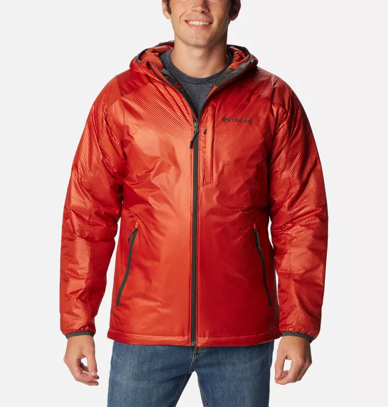 Men's Arch Rock™ Double Wall Elite™ Hooded Jacket - Tall Warp Red