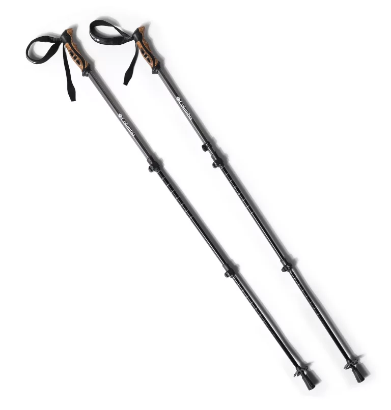 Trekking Poles Aluminum 2pc Black
