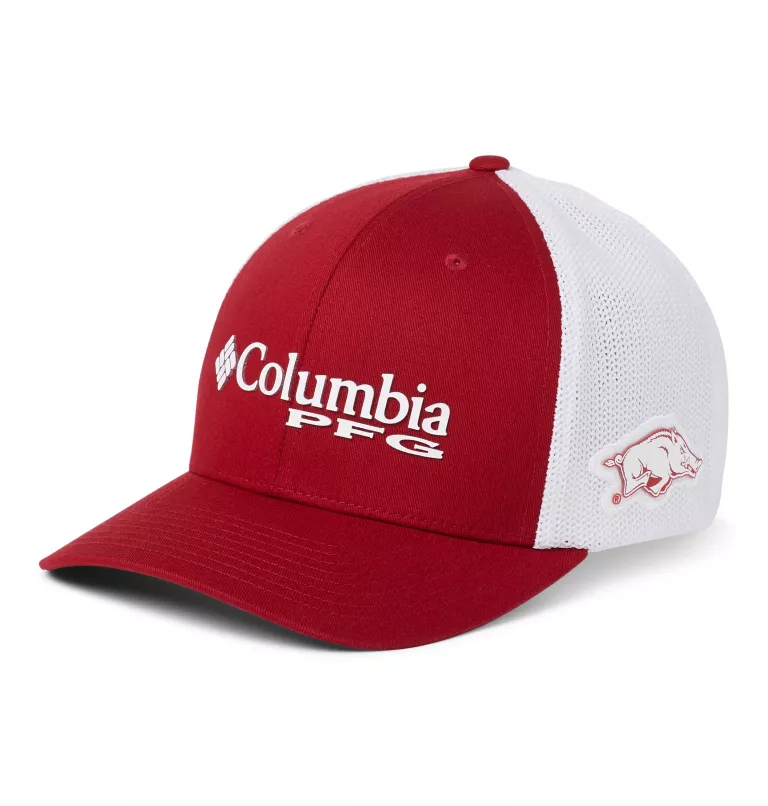 PFG Mesh™ Ball Cap - Arkansas ARK - Red Velvet