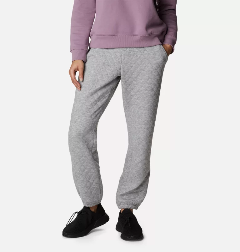 Women's Columbia Lodge™ Quilted Joggers Light Grey Heather