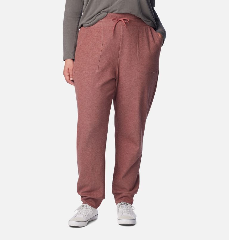 Women's Calico Basin™ Joggers - Plus Size Beetroot Heather