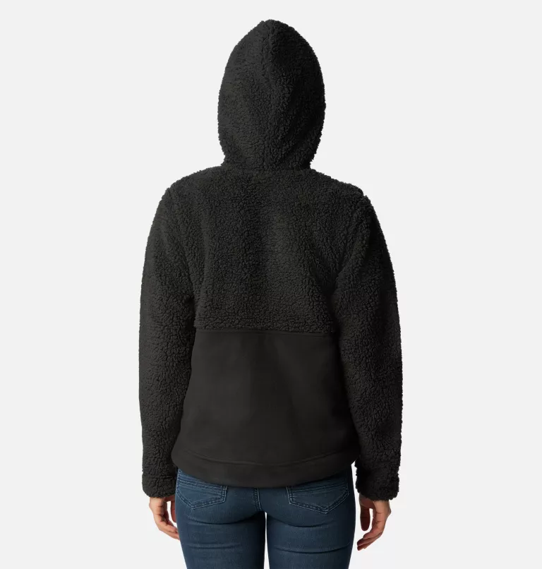 Women's Winter Pass™ Sherpa Hooded Full Zip Fleece Jacket Black