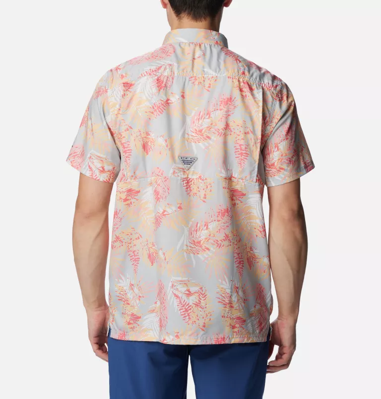 Men’s PFG Super Slack Tide™ Camp Shirt Cool Grey Tunatropic Print
