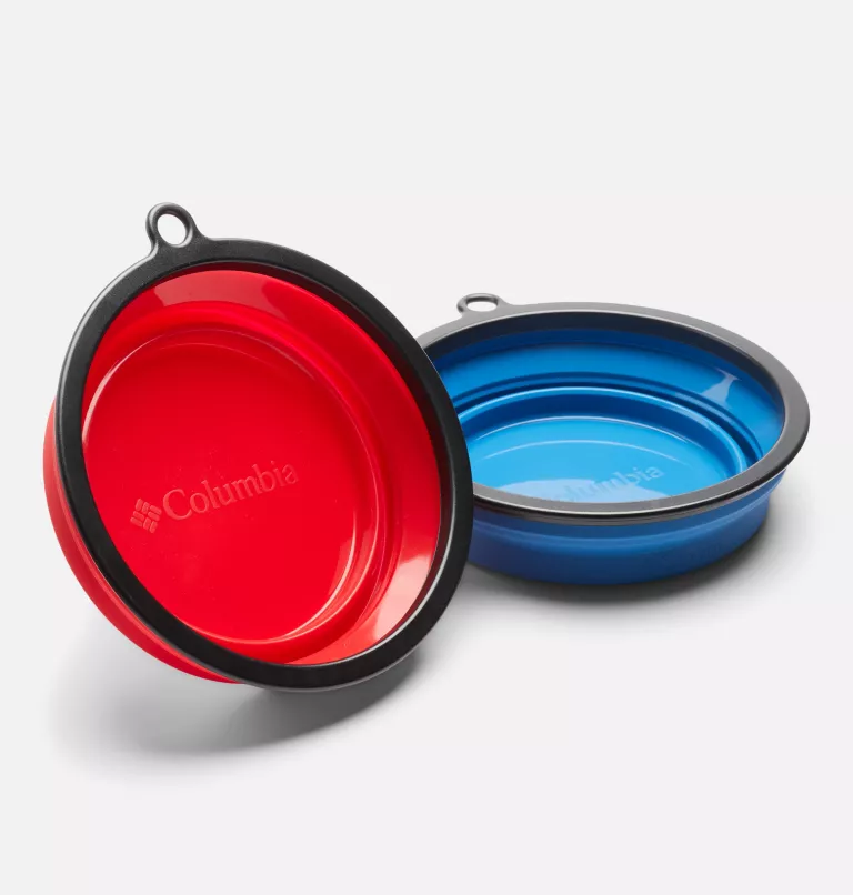 Collapsible Silicone Bowl - 2 Pack Blue/Red