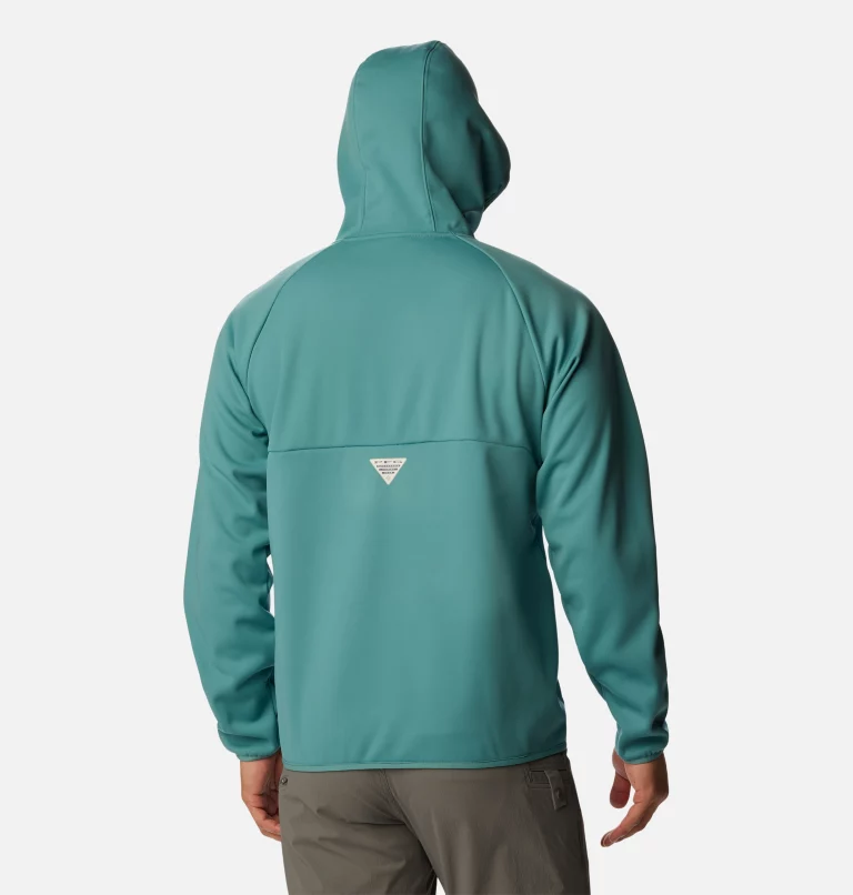 Men's PFG Terminal™ Stretch Softshell Hooded Jacket Tranquil Teal