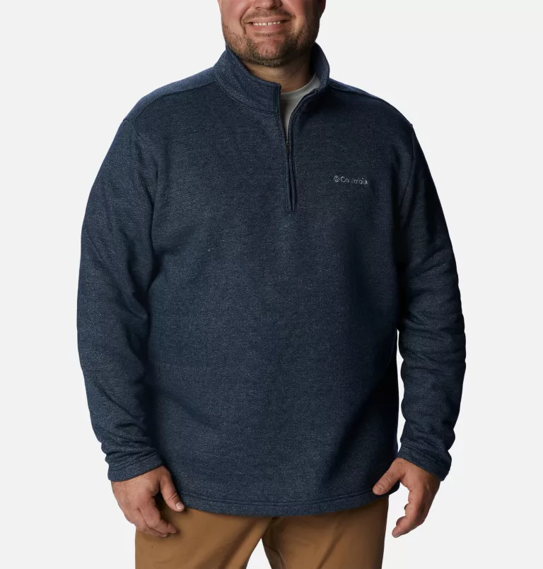 Men's Great Hart Mountain™ III Half Zip - Big Collegiate Navy Heather