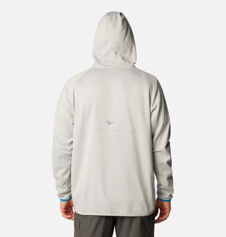 Men's PFG™ Terminal Fleece Hoodie Cool Grey,Pool