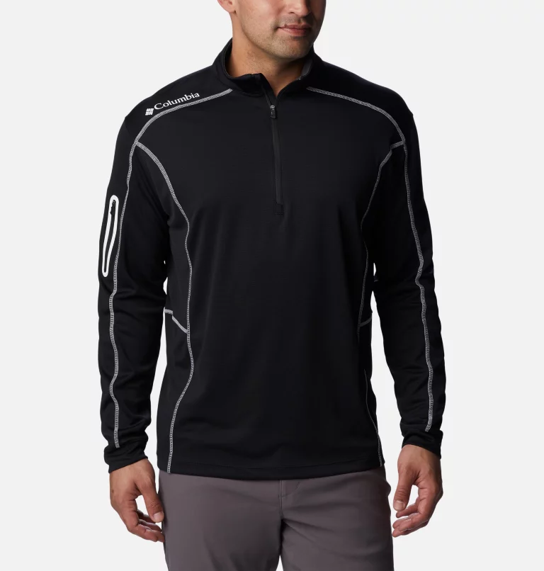 Men's Shotgun Quarter Zip Golf Pullover Black