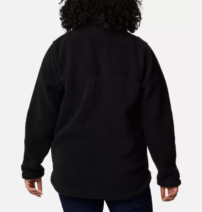 Women's West Bend Full Zip Fleece Jacket - Plus Size Black