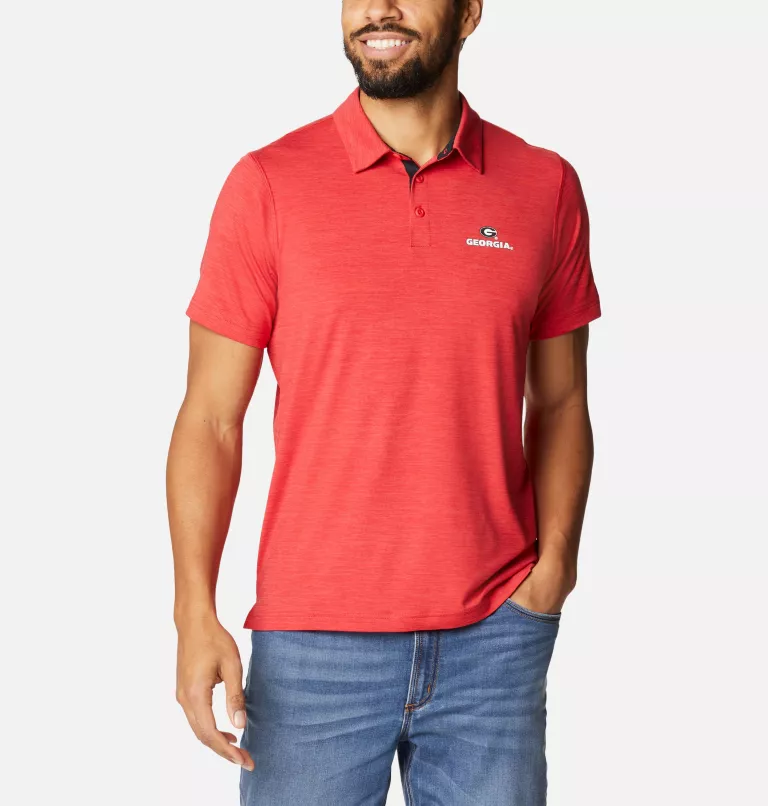 Men's Collegiate Tech Trail™ Polo - Georgia UGA - Bright Red