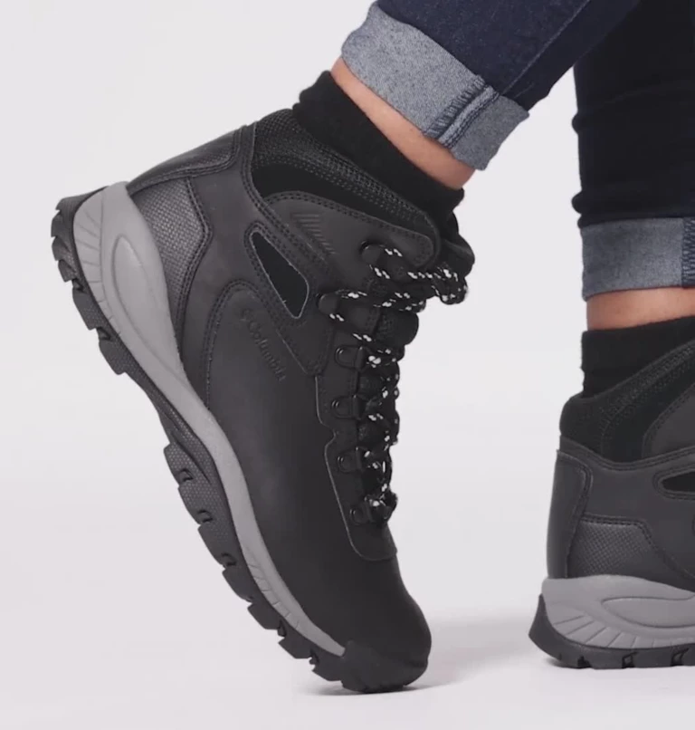 Women's Newton Ridge™ Plus Waterproof Hiking Boot Black,Chalk