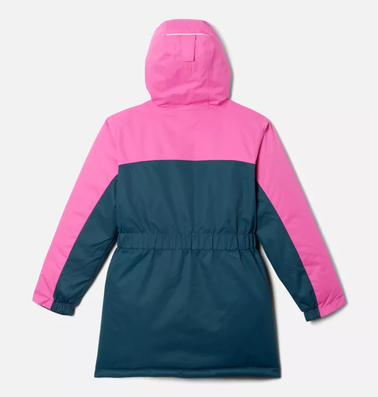 Girls' Hikebound™ Long Insulated Jacket Night Wave,Pink Ice