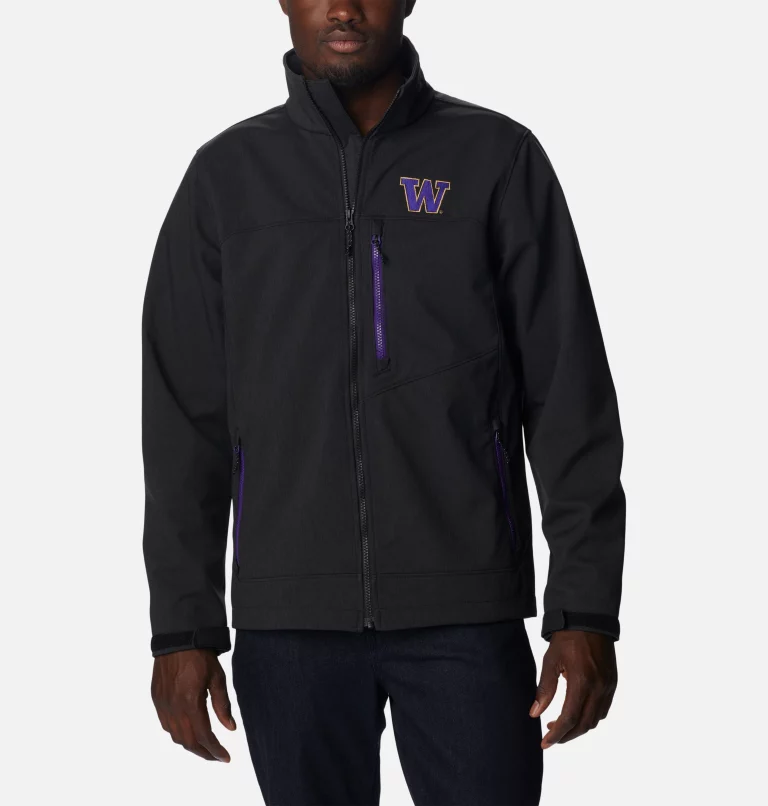 Men's Collegiate Ascender™ II Softshell Jacket - Washington UW - Black