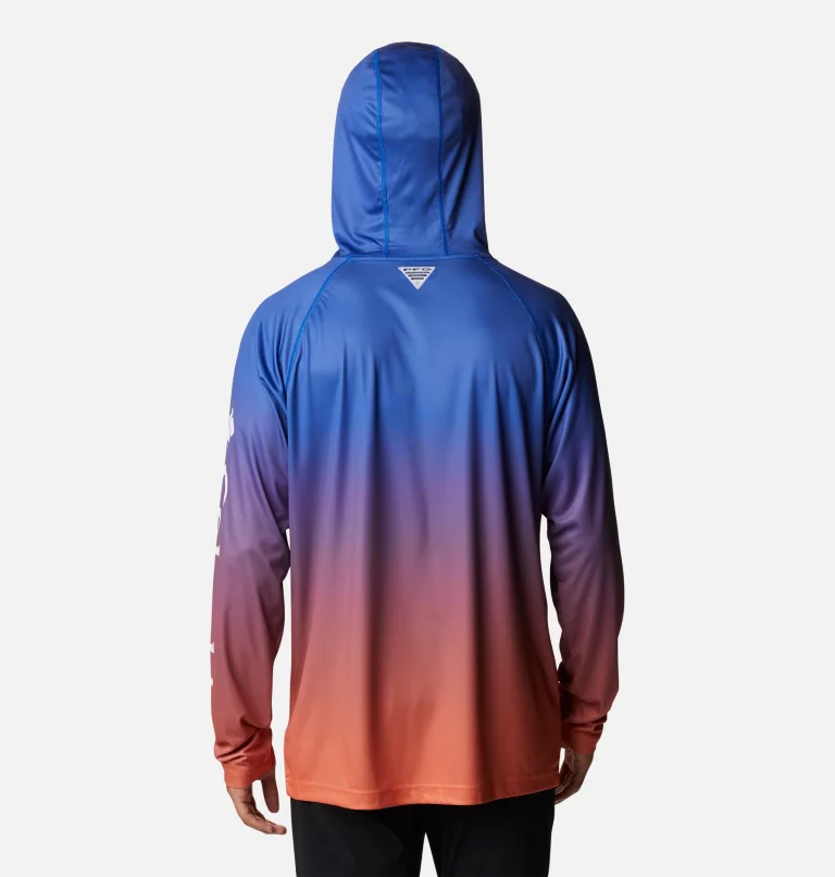 Men's Collegiate PFG Super Terminal Tackle™ Hoodie - Florida FLA - Azul Gradient Print