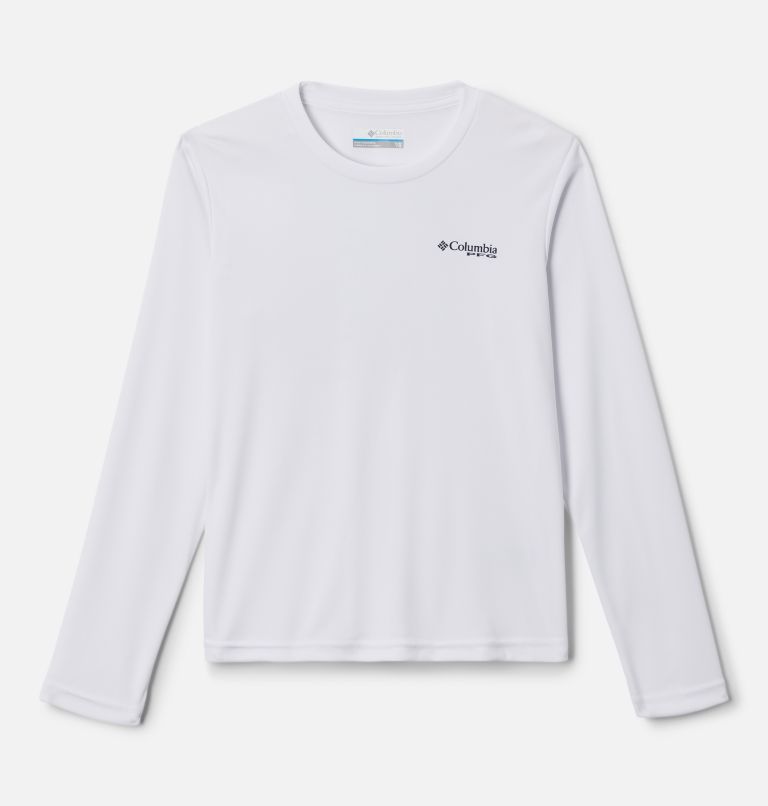 Boys' PFG Terminal Tackle™ Elements Long Sleeve Shirt White,PFG Elements