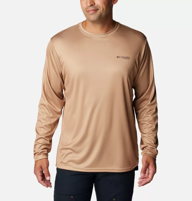 Men's PHG Terminal Shot™ Game Flag Long Sleeve Shirt Sahara,Cordovan Big Game Flag