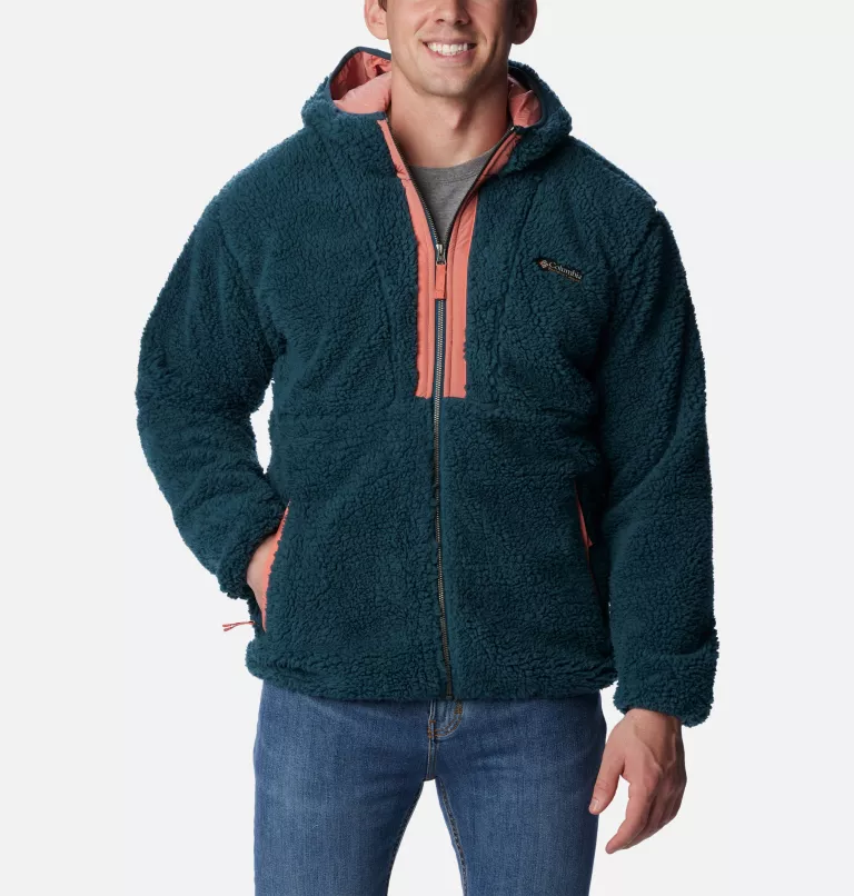 Men's Backbowl™ Sherpa Full Zip Hoodie Black,Dark Stone