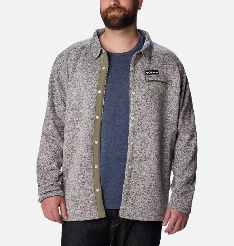 Men's Sweater Weather™ Shirt Jacket - Big Dark Stone