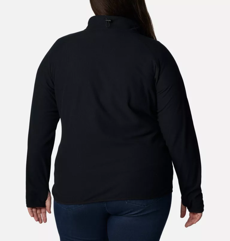Women's Back Beauty™ Full Zip Jacket - Plus Size Black