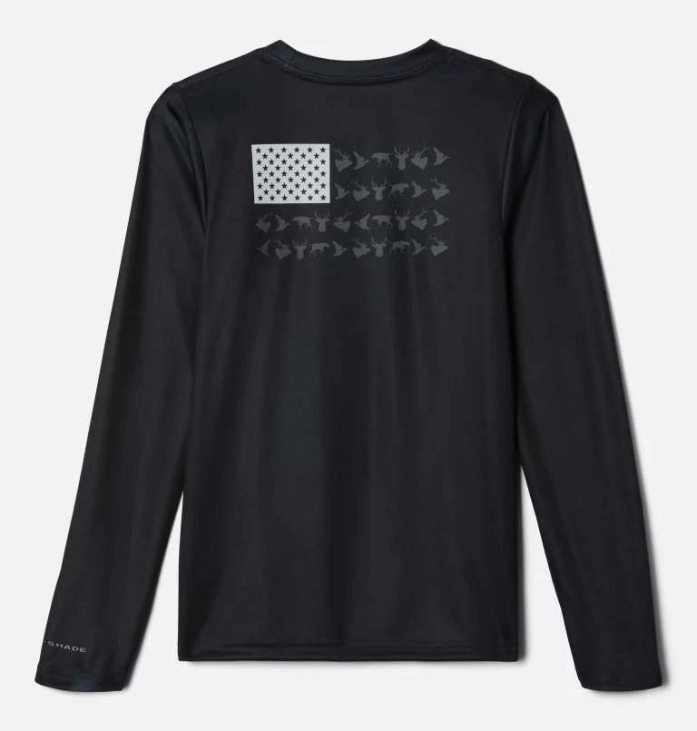 Boys' PHG Terminal Shot™ Game Flag Long Sleeve Shirt Black,Graphite