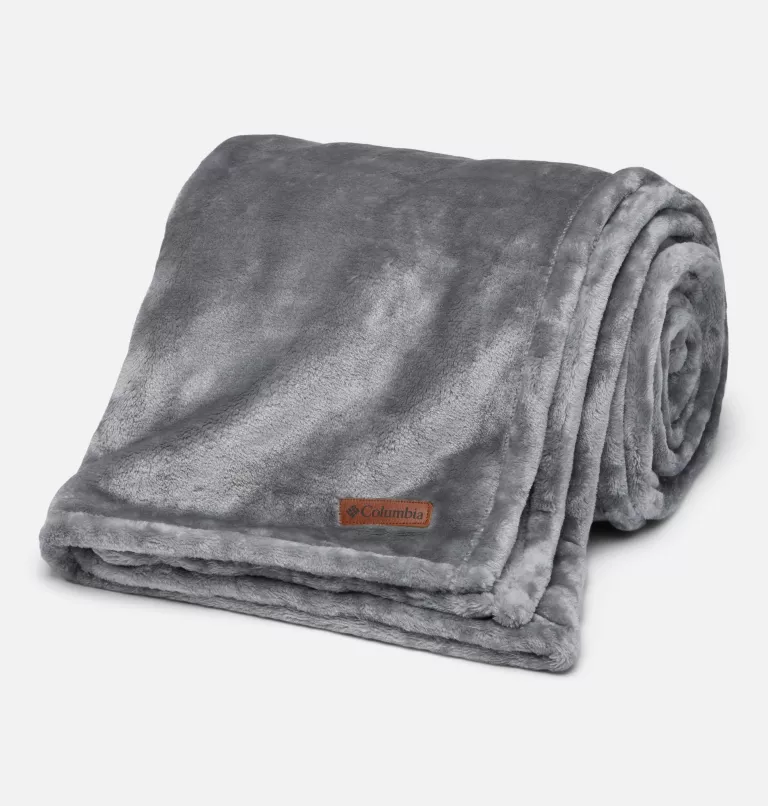 Columbia Plush Throw Columbia Grey