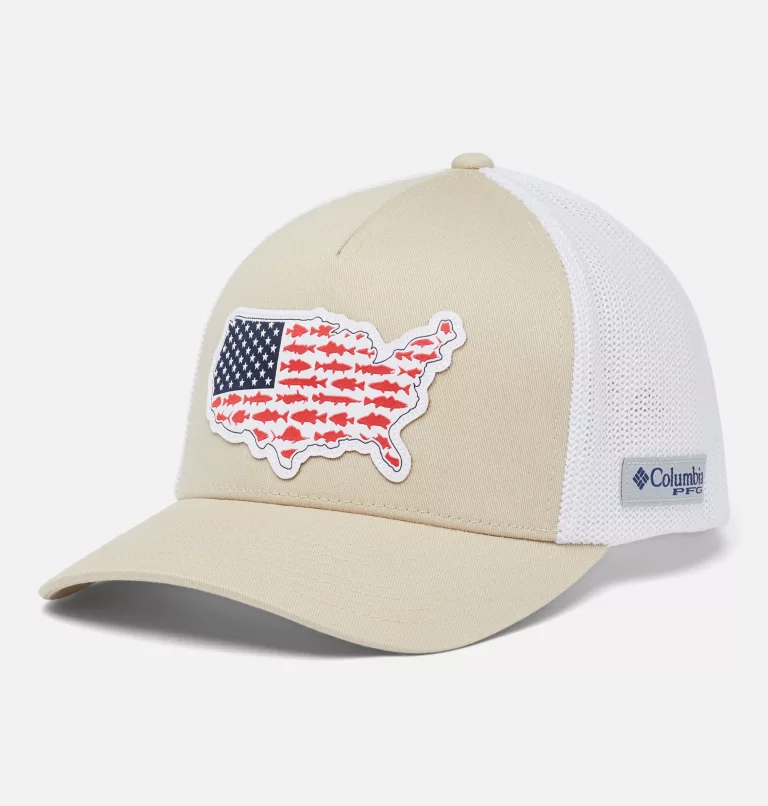 PFG Statetriot™ Mesh Ball Cap Fossil,USA Patch
