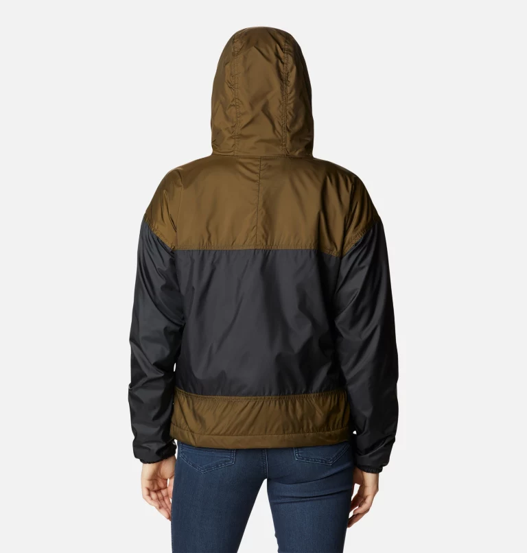Women's Flash Challenger™ Fleece Lined Windbreaker Jacket Black,Olive Green