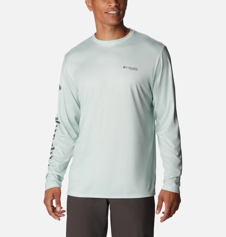 Men's PFG Terminal Tackle™ Carey Chen Long Sleeve Shirt Cool Green,Cypress Inshore Trio