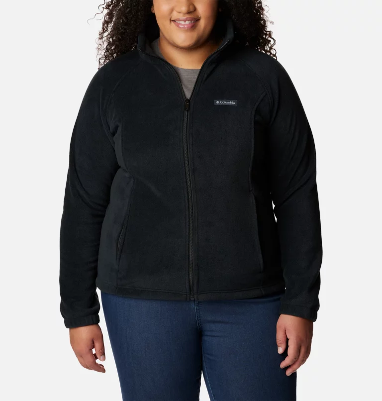 Women's Benton Springs™ Full Zip Fleece Jacket - Plus Size Black