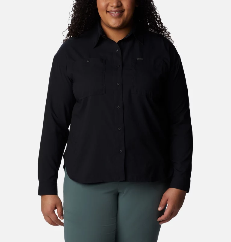 Women's Silver Ridge Utility™ Long Sleeve Shirt - Plus Size Black
