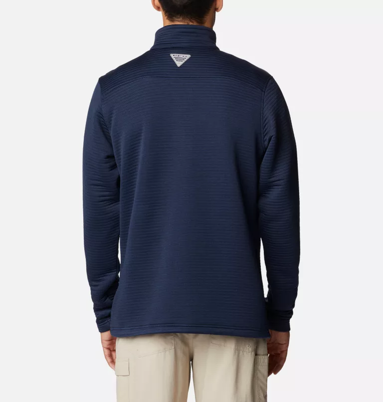 Men's PFG Bonefish™ Quarter Zip Pullover Collegiate Navy