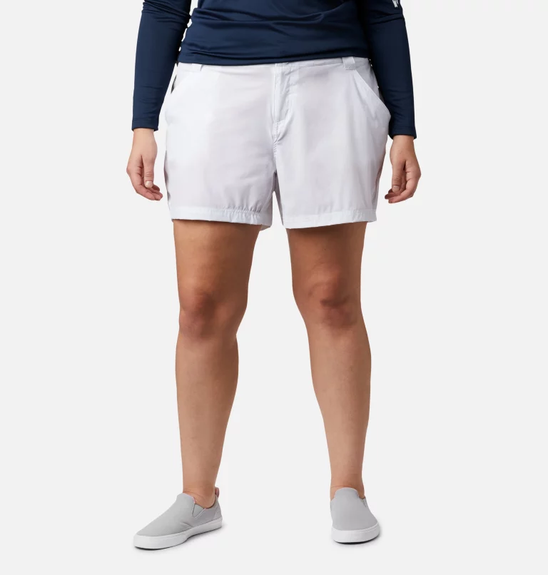 Women's PFG Coral Point™ III Shorts - Plus Size White