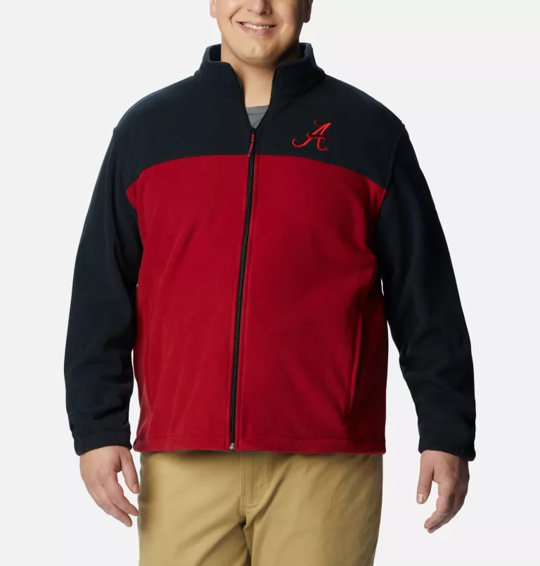 Men's Collegiate Flanker™ III Fleece Jacket - Big - Alabama ALA - Black,Red Velvet