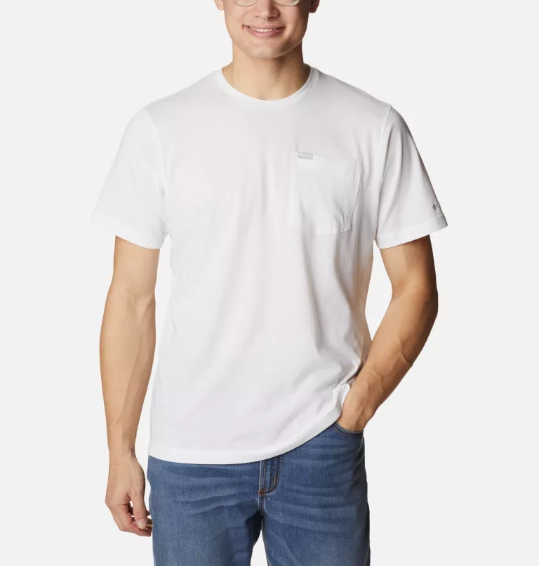 Men's Thistletown Hills™ Pocket T-Shirt - Tall White