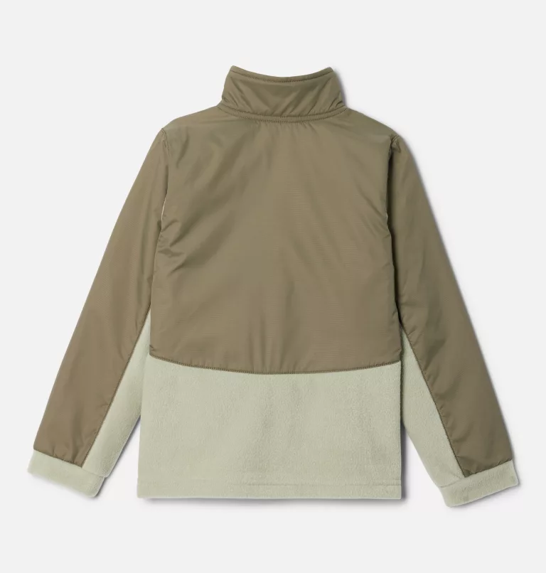 Girls’ Benton Springs™ III Overlay Fleece Jacket Safari,Stone Green