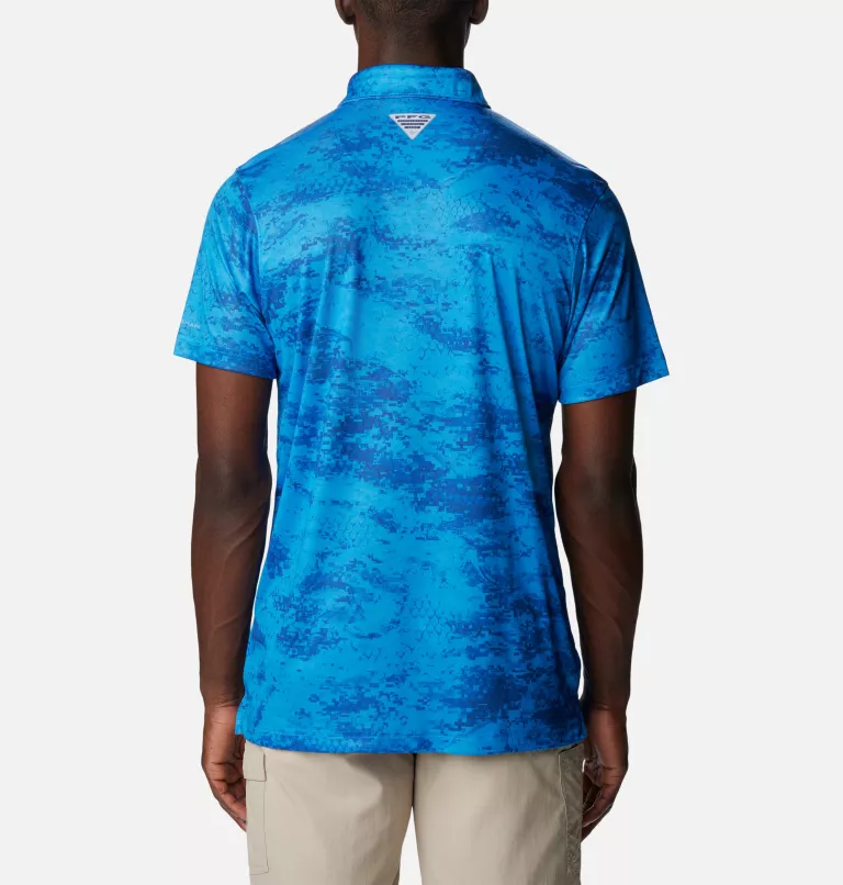 Men's PFG Super Terminal Tackle™ Polo Hyper Blue PFG Camo
